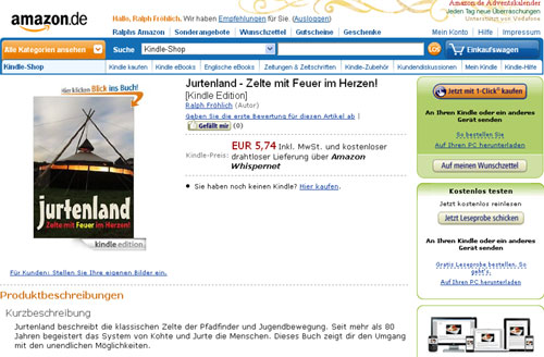 Jurtenland als eBook für den Kindle von Amazon