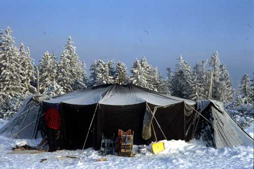 Jurte Schwarzwald Winter