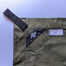 Baumwoll-Tarp 300 x 300 cm, 25 Schlaufen Oliv