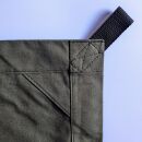 Baumwoll-Tarp 300 x 300 cm, 25 Schlaufen Oliv