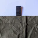 Baumwoll-Tarp 300 x 300 cm, 25 Schlaufen Oliv