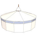 TORTUGA Super-Groß-Jurte 810 / 209 cm, TC280,...