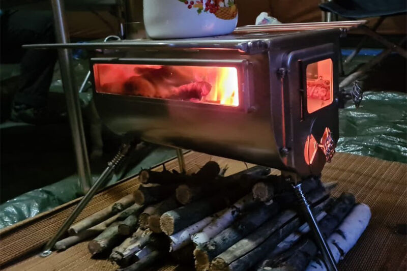 Winnerwell Woodlander Double View 1G Msized Cook Camping Stove Jur