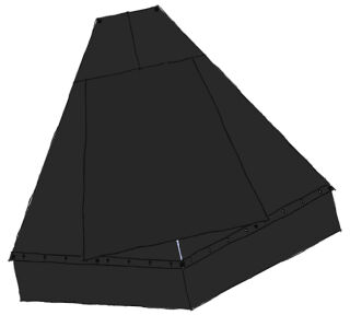 TORTUGA Kohtenblatt S 45/59 mit Reißverschluß TC340