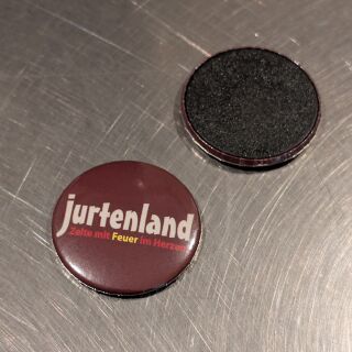 Button Jurtenland als Kühlschrankmagnet 38 mm