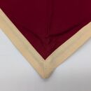Halstuch mit Rand - umlegt, bordeaux - beige