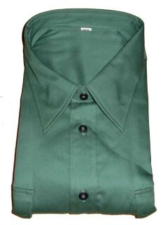 Klufthemd, 1/1 Arm, Flaschengrün (ohne Schulterklappen) 45/46