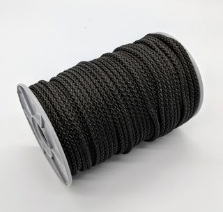 Polypropylen-Flechtschnur, 4 mm, 8-fach geflochten, Spule mit 50 Meter schwarz