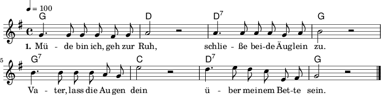 Müde bin ich, geh zur Ruh – Jurtenland-Wiki